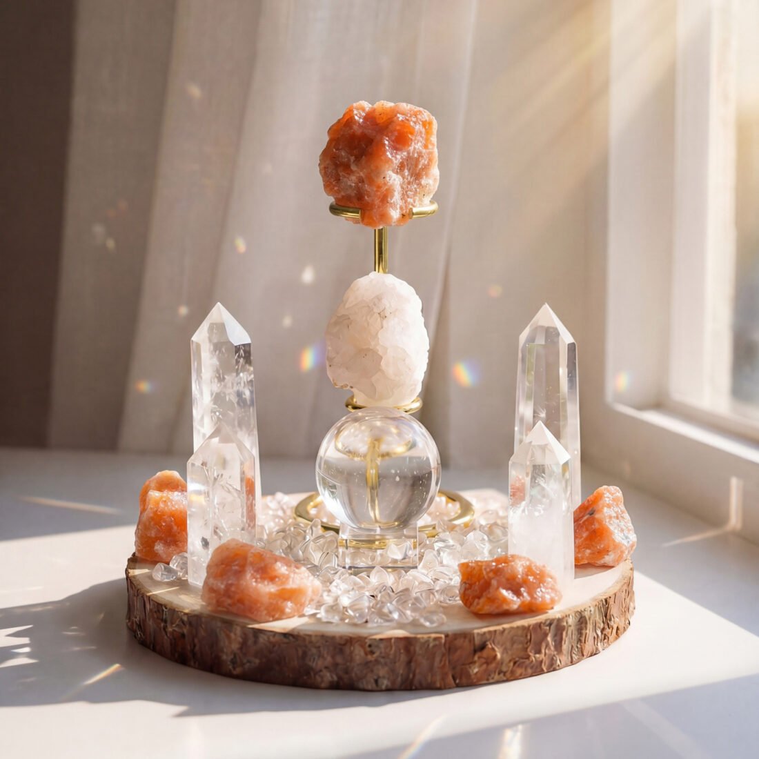 Natural Crystal Grid Ornament — view 12 of 13