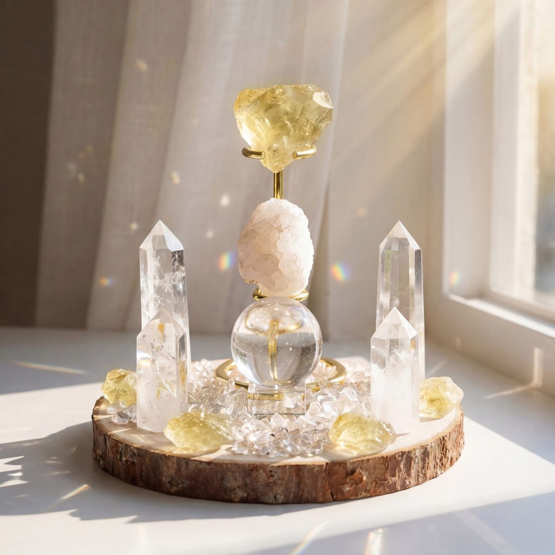 Natural Crystal Grid Ornament — view 4 of 13