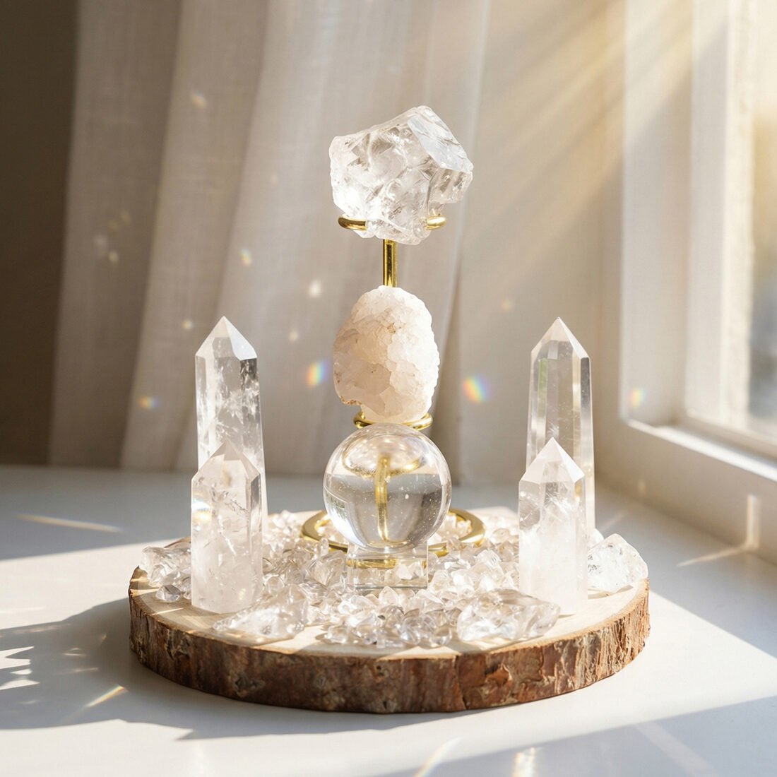 Natural Crystal Grid Ornament — view 6 of 13