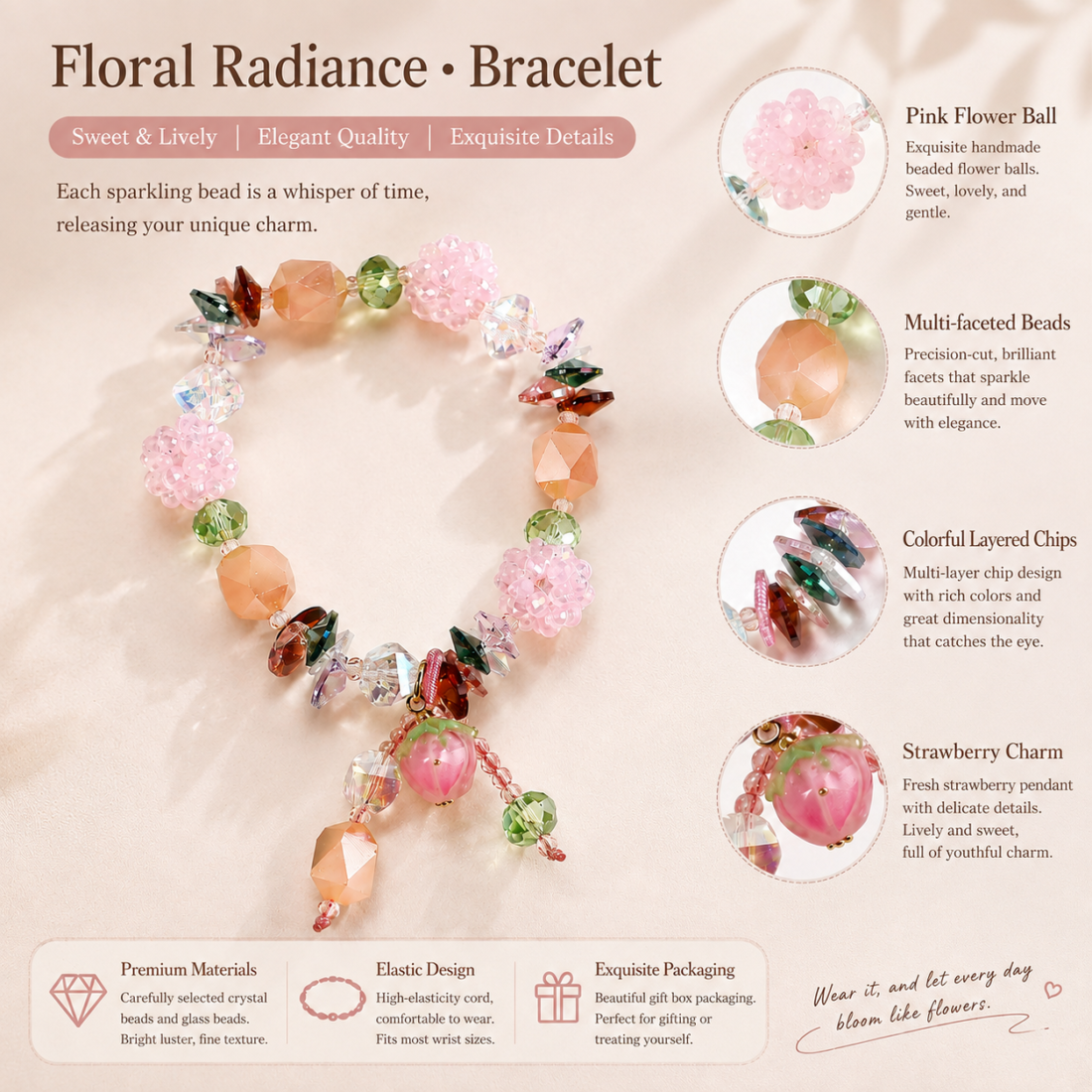 Floral Radiance・Bracelet — view 4 of 5