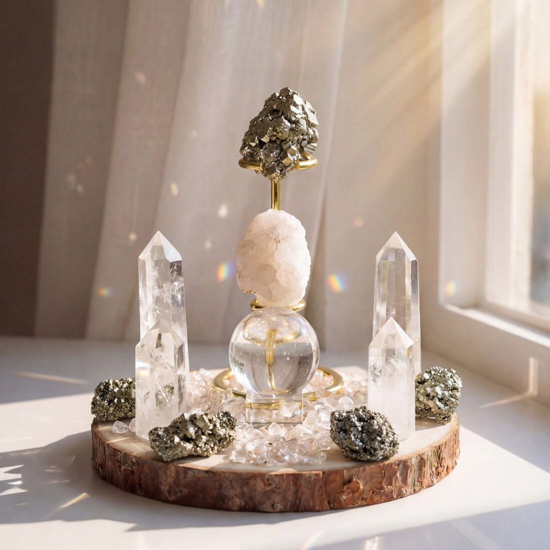 Natural Crystal Grid Ornament — view 7 of 13
