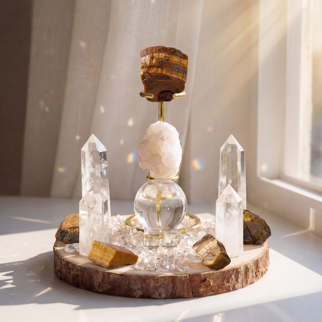 Natural Crystal Grid Ornament — view 8 of 13