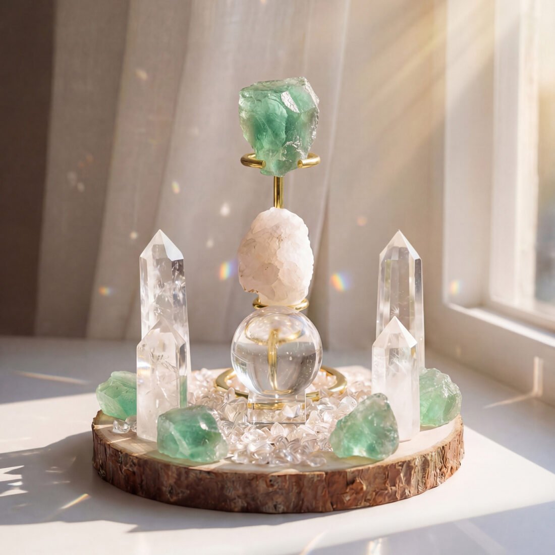 Natural Crystal Grid Ornament — view 9 of 13