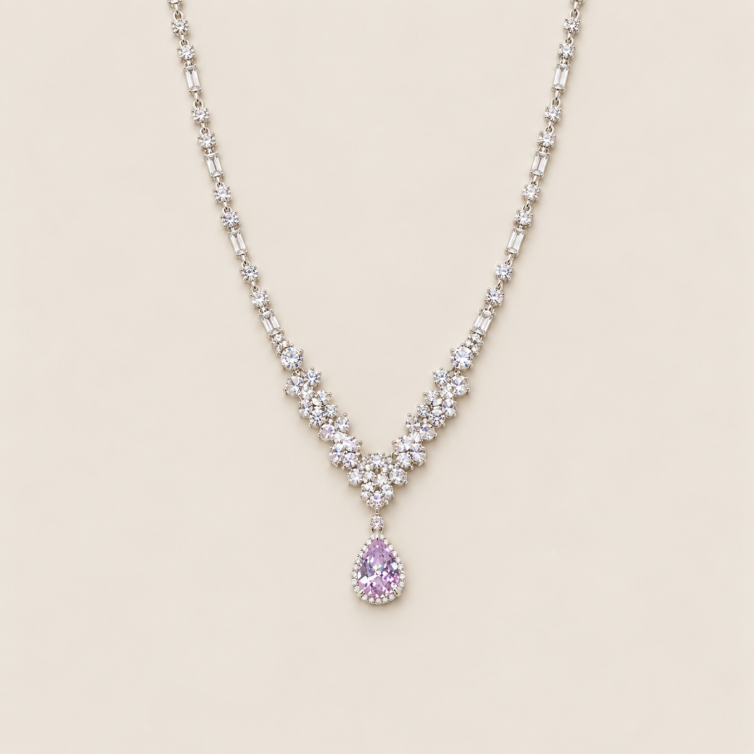 Multi‑Color Sparkling Zircon Necklace — view 1 of 5