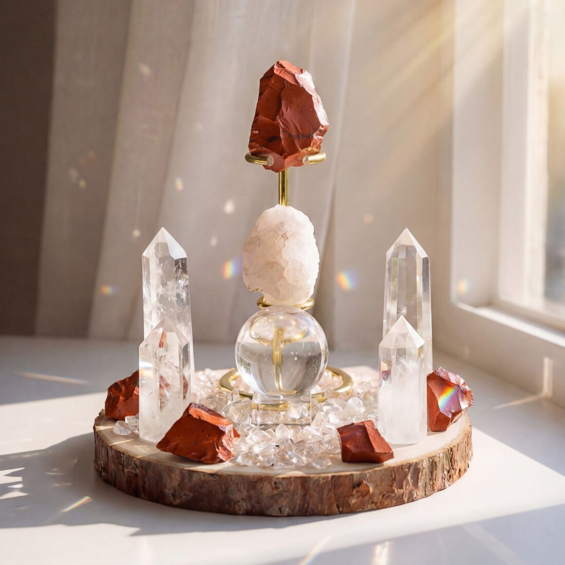 Natural Crystal Grid Ornament — view 10 of 13