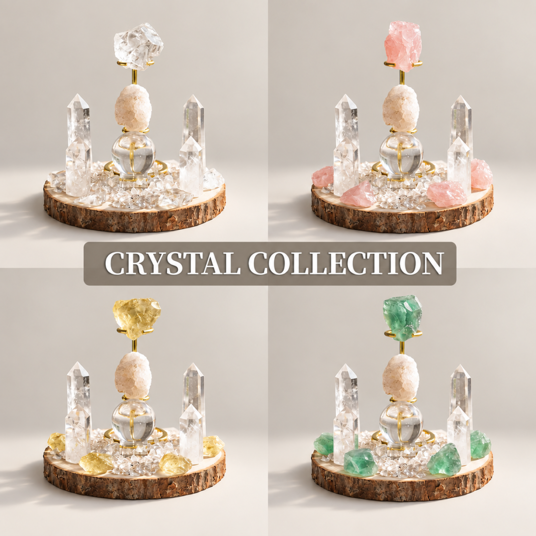 Natural Crystal Grid Ornament — view 1 of 13