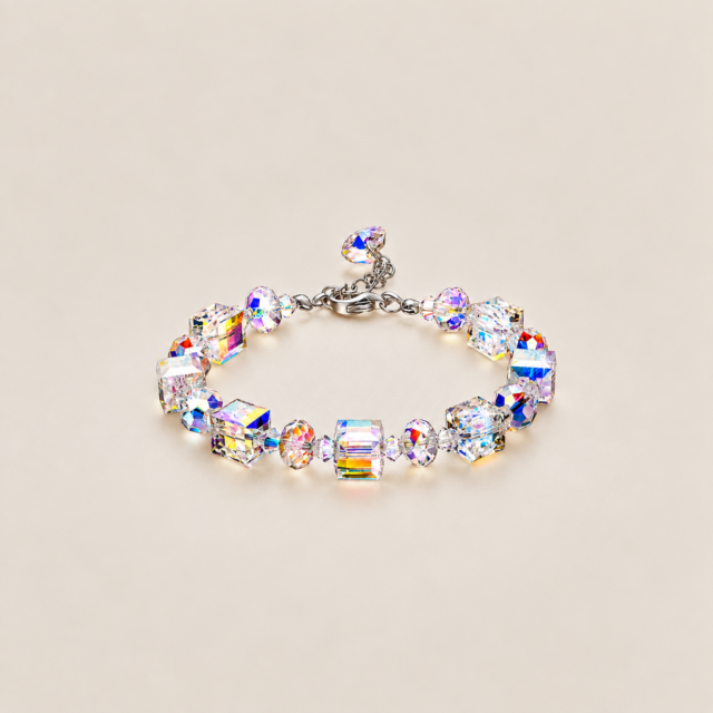 Aurora Cube Crystal Bracelet