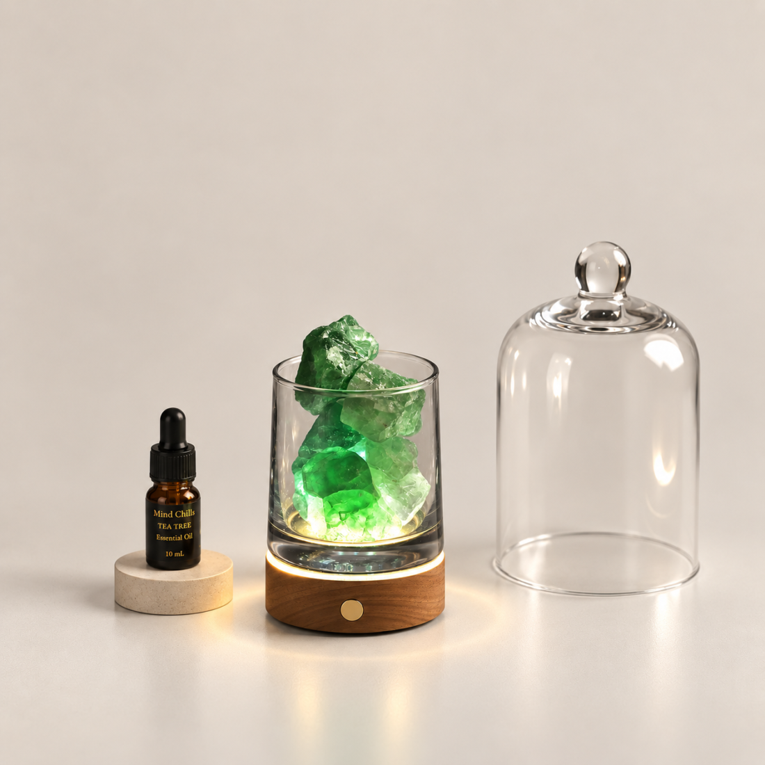 Crystal Lamp With Natural Crystal Chips — view 3 of 7