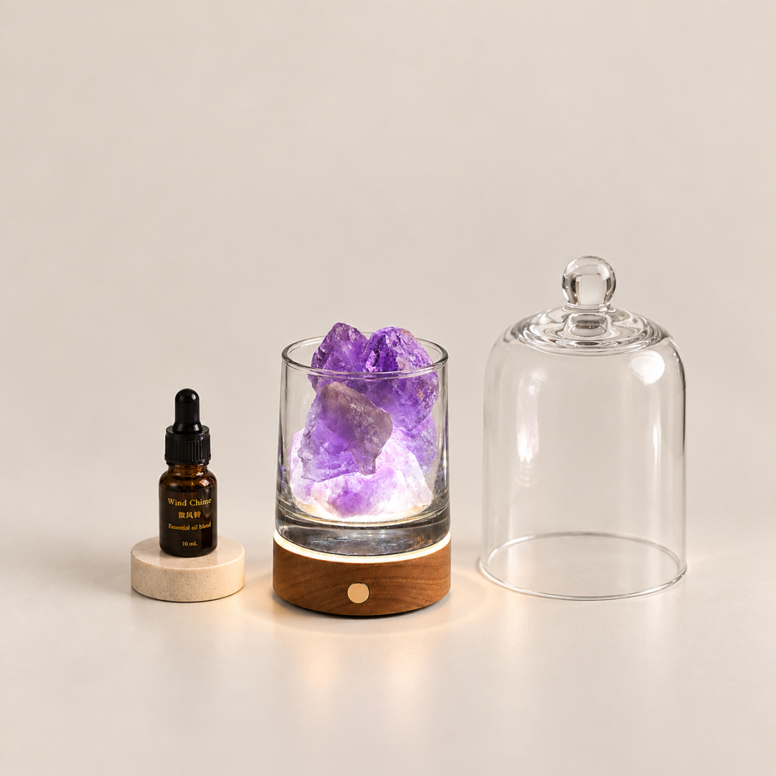 Crystal Lamp With Natural Crystal Chips — view 5 of 7