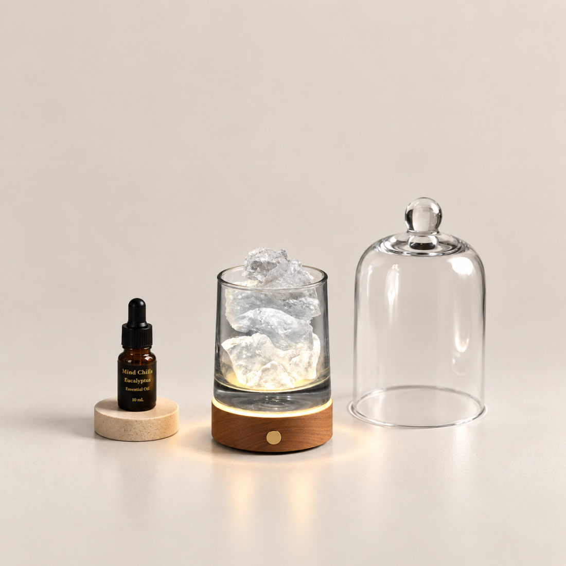 Crystal Lamp With Natural Crystal Chips — view 6 of 7